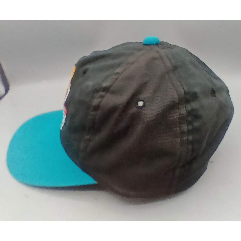 Vintage 90s McDonalds 1993 Basketball Promo Hat Snapback Cap Teal Black